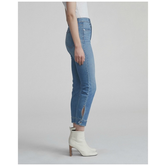 rag & bone Denim - RAG & BONE Avery Cuffed Cigarette High Rise Jeans